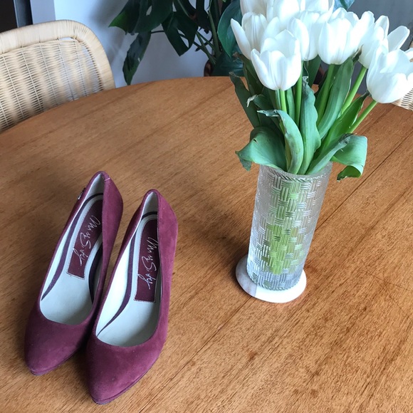 Miss Sixty burgundy suede pumps - Picture 1 of 6